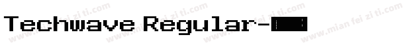 Techwave Regular字体转换